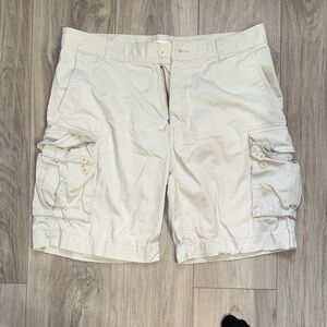 Men's Cargo Shorts in Cream